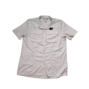 Penn State Nittany Lions CHICKA-D White Camp Shirt Sz Medium Mens Pockets Vented